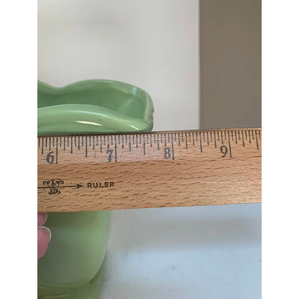 Vintage RRP Co Roseville Lime Green Ceramic Vase - Art Deco